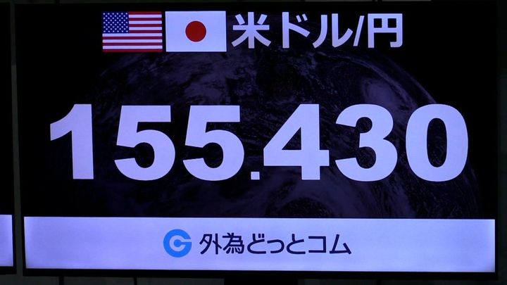 円が急騰 一時1ドル=155円台前半