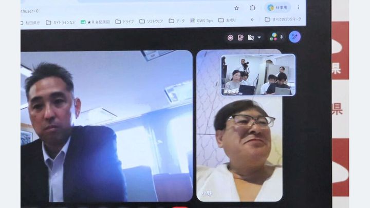 【緊急】バスローブで報道対応した県職員、処分されるwwww