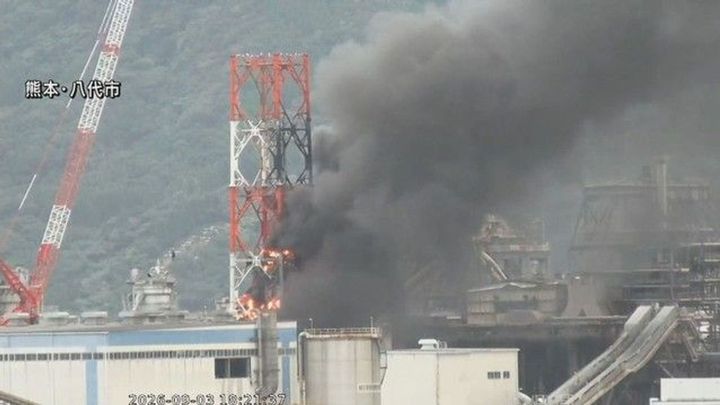 日本製紙八代 解体中に出火と通報